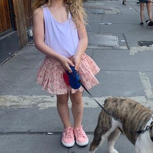 Velveteen Floral Skort
